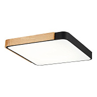 SLE201242-01 Светильник потолочный Черный, Светлое дерево/Белый LED 1*42W 3000K/4000K/6000K ФЕСТА 500_191_2954825